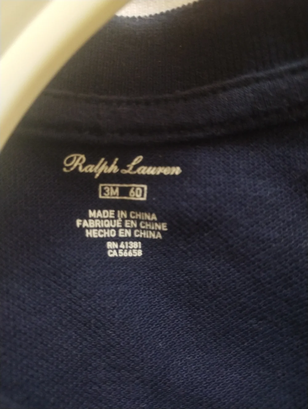 Ralph Lauren Navy Polo Onesie Romper 3 Month Baby One Piece